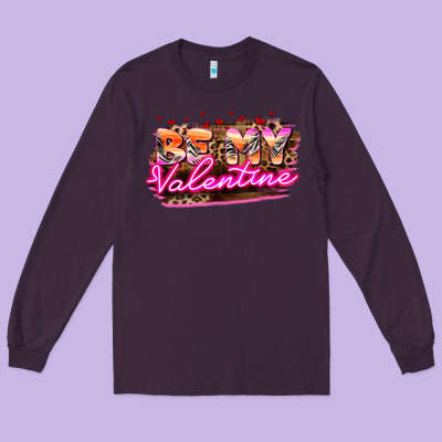 Be My Valentine Long Sleeve Tee Designed By Howdyjamesfarm