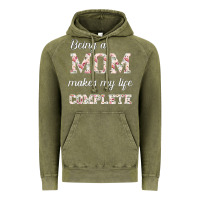 Vintage Olive Being A Mom Makes My Life Complete For dark Vintage Hoodie - Bettercallsaul