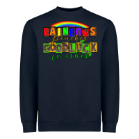 Navy Rainbows pinches good luck wisher St. Patrick's Heavyweight Sweatshirt - CowGirlArtShop