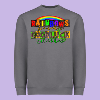 Rainbows Pinches Good Luck Wisher St. Patrick's Heavyweight Sweatshirt Designed By Cowgirlartshop