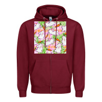 Burgundy Easter Bunnies With Carrots Seamless Pattern Zipper Hoodie - BundleAndBundleShop