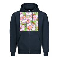 Navy Easter Bunnies With Carrots Seamless Pattern Zipper Hoodie - BundleAndBundleShop