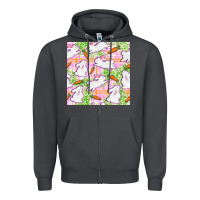 Smoke Easter Bunnies With Carrots Seamless Pattern Zipper Hoodie - BundleAndBundleShop