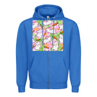 True Royal Easter Bunnies With Carrots Seamless Pattern Zipper Hoodie - BundleAndBundleShop