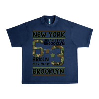 Navy Newyork Brooklyn Urban Heavy Tee - Bettercallsaul