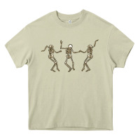Mossy dancing skeletons Heavy Core Tee - MaliasSmallBusiness