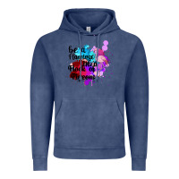 Vintage Denim Be a Flamingo in a Flock of Pigeons Vintage Hoodie - Bettercallsaul