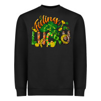 Black Feeling lucky St. Patrick's Day Heavyweight Sweatshirt - CowGirlArtShop