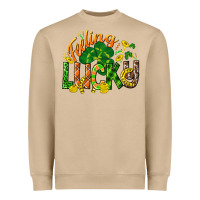 Mushroom Feeling lucky St. Patrick's Day Heavyweight Sweatshirt - CowGirlArtShop