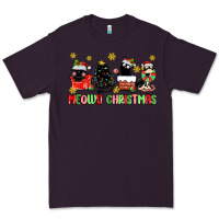 Plum meowy christmas cats Premium Tee - MaliasSmallBusiness