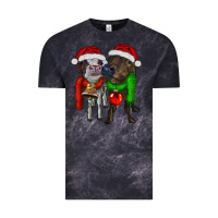 Cloud Black two christmas heifers Vintage Tee - RanaPortraitStore
