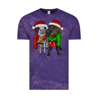 Cloud Purple two christmas heifers Vintage Tee - RanaPortraitStore