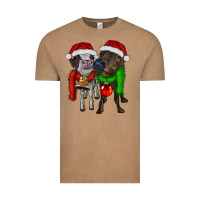 Vintage Coffee two christmas heifers Vintage Tee - RanaPortraitStore