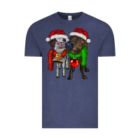 Vintage Denim two christmas heifers Vintage Tee - RanaPortraitStore