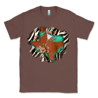 Chestnut Western Horsehide Texas Flag Classic Tee - Bettercallsaul