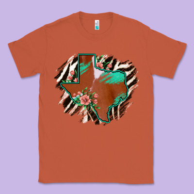 Western Horsehide Texas Flag Classic Tee Designed By Bettercallsaul