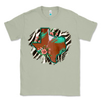 Matcha Western Horsehide Texas Flag Classic Tee - Bettercallsaul