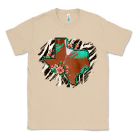 Mushroom Western Horsehide Texas Flag Classic Tee - Bettercallsaul
