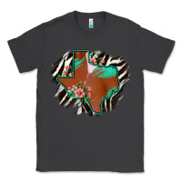 Smoke Western Horsehide Texas Flag Classic Tee - Bettercallsaul