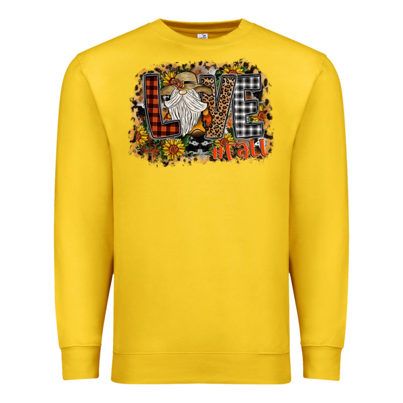 Love Fall Premium Sweatshirt by CowhideDigitalArt | Teevron