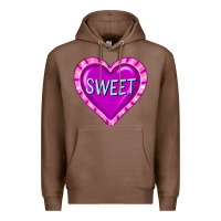 Chestnut valentine's day hearts Premium Hoodie - FaDigitalArtStudio
