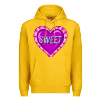 Lemon valentine's day hearts Premium Hoodie - FaDigitalArtStudio
