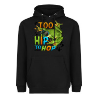 Black too hip to hop frog Heavyweight Hoodie - LillyAllenDesigns