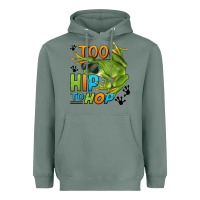 Sage too hip to hop frog Heavyweight Hoodie - LillyAllenDesigns