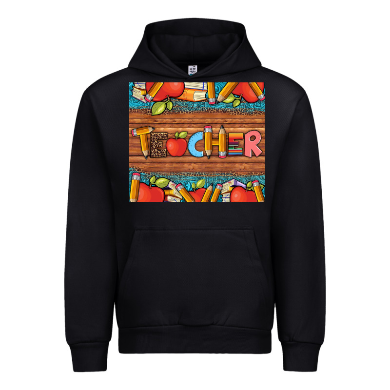 Teacher And Pens Apples Books Leopard And Tooled Leather Tumbler Urban Hoodie by Artiststas | Teevron