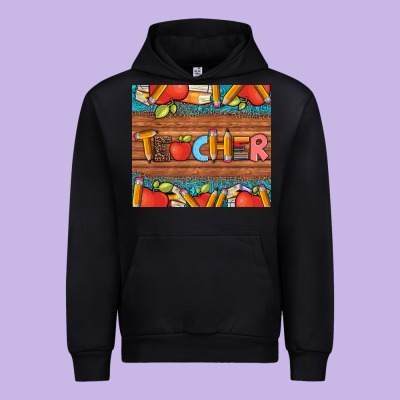 Teacher And Pens Apples Books Leopard And Tooled Leather Tumbler Urban Hoodie Designed By Artiststas