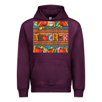 Mauve Wine teacher and pens apples books leopard and tooled leather tumbler Urban Hoodie - Artiststas