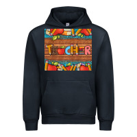 Navy teacher and pens apples books leopard and tooled leather tumbler Urban Hoodie - Artiststas