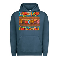 Pigment Midnight Navy teacher and pens apples books leopard and tooled leather tumbler Urban Hoodie - Artiststas
