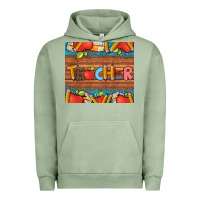 Pigment Oil Green teacher and pens apples books leopard and tooled leather tumbler Urban Hoodie - Artiststas