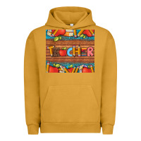 Pigment Peanut Butter teacher and pens apples books leopard and tooled leather tumbler Urban Hoodie - Artiststas