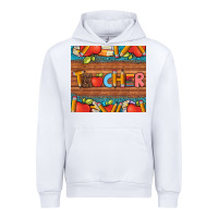 White teacher and pens apples books leopard and tooled leather tumbler Urban Hoodie - Artiststas