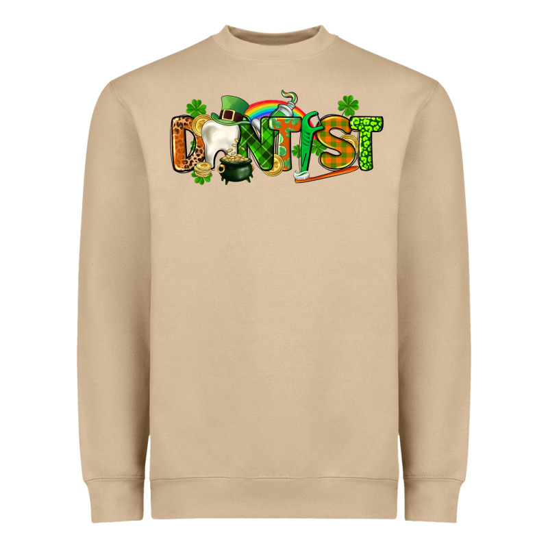 St. Patrick's Day Dentist Heavyweight Sweatshirt by CowGirlArtShop | Teevron