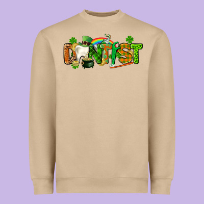 St. Patrick's Day Dentist Heavyweight Sweatshirt Designed By Cowgirlartshop