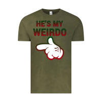 Vintage Olive He's My Weirdo Galaxy Vintage Tee - Bettercallsaul