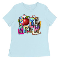 Baby Blue para crew Ladies Tee - NancyCooperArtShop