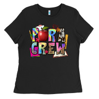 Black para crew Ladies Tee - NancyCooperArtShop