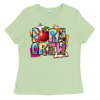 Matcha para crew Ladies Tee - NancyCooperArtShop