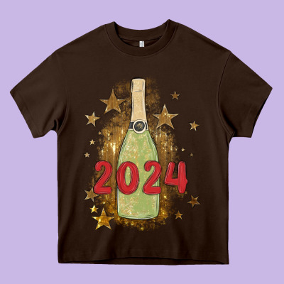 Sparkly Champagne Heavy Core Tee Designed By Maliassmallbusiness
