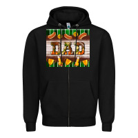 Black Football Dad Tumbler Zipper Hoodie - BundleAndBundleShop