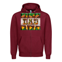 Burgundy Football Dad Tumbler Zipper Hoodie - BundleAndBundleShop