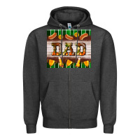 Charcoal Heather Football Dad Tumbler Zipper Hoodie - BundleAndBundleShop