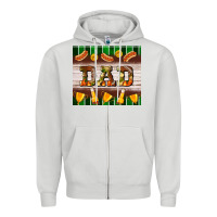 Dove Grey Football Dad Tumbler Zipper Hoodie - BundleAndBundleShop