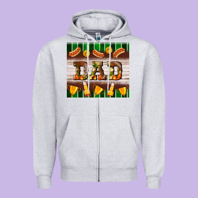 Football Dad Tumbler Zipper Hoodie Designed By Bundleandbundleshop