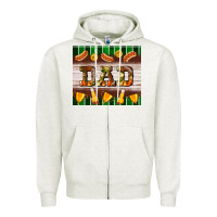 Oatmeal Heather Football Dad Tumbler Zipper Hoodie - BundleAndBundleShop