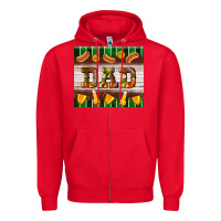 Red Football Dad Tumbler Zipper Hoodie - BundleAndBundleShop